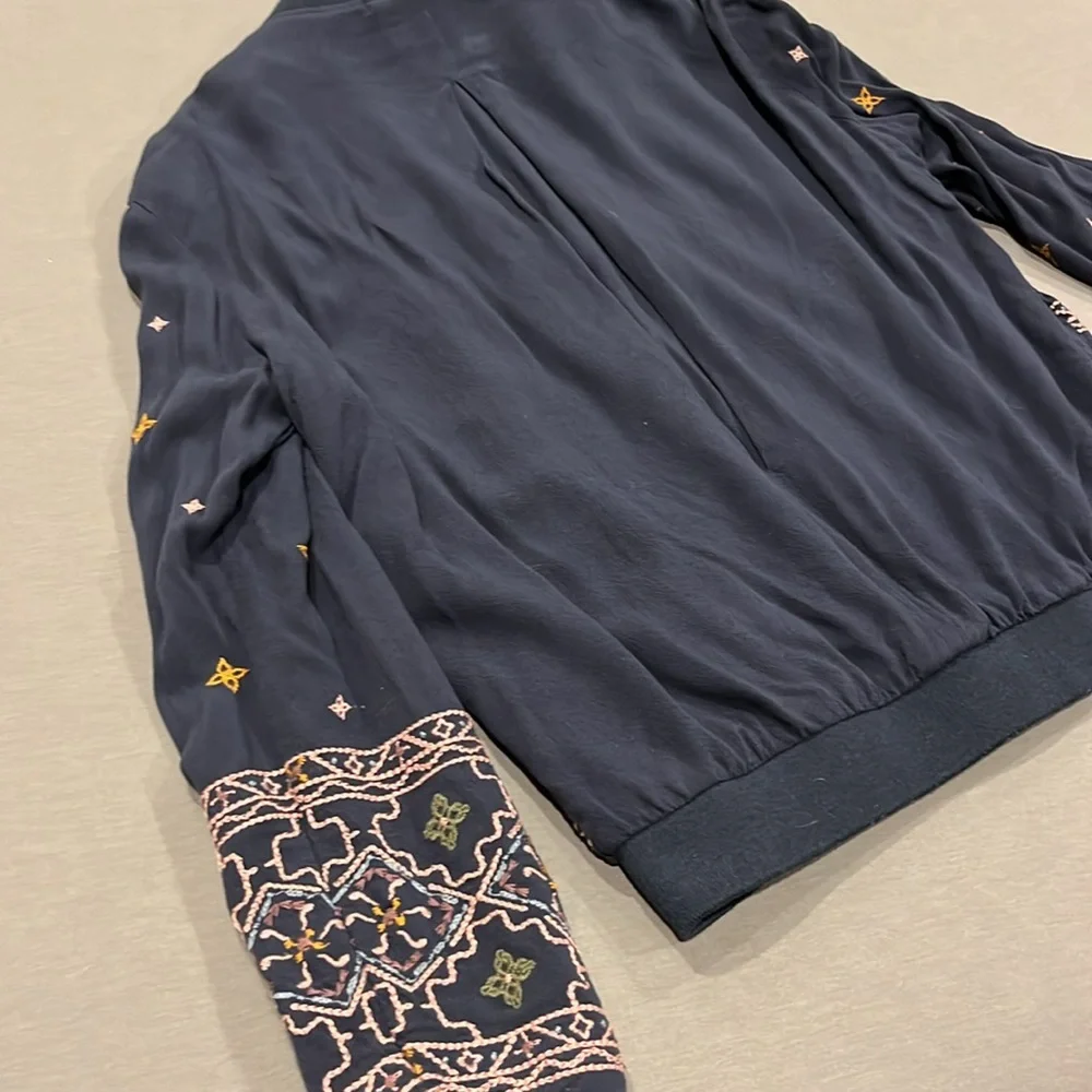 Embroidery bomber jacket - Picture 3 of 4